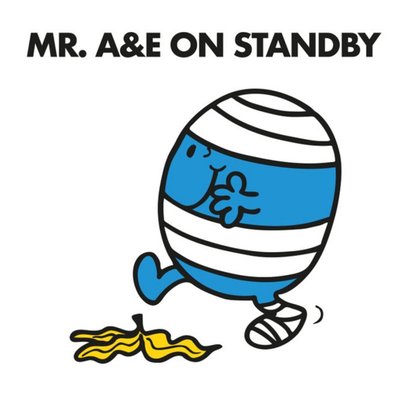 Mr Men Mr. E&A On Standby Card