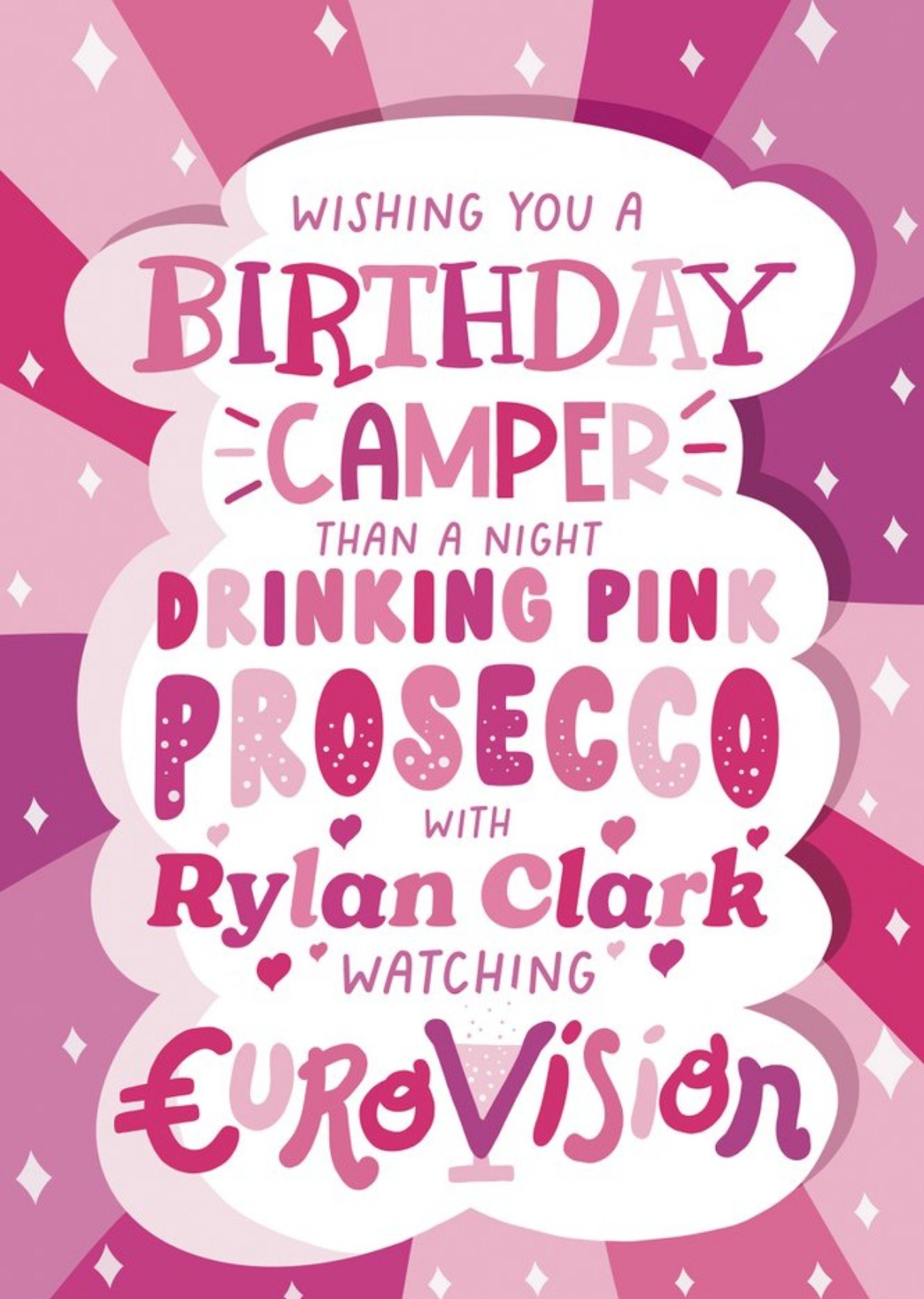 Drinking Pink Prosecco Card Ecard