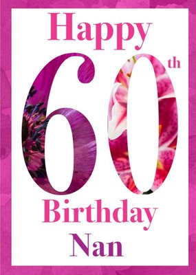 Alex Sharp Photography an Flower Love 60th Floral Birthday Card