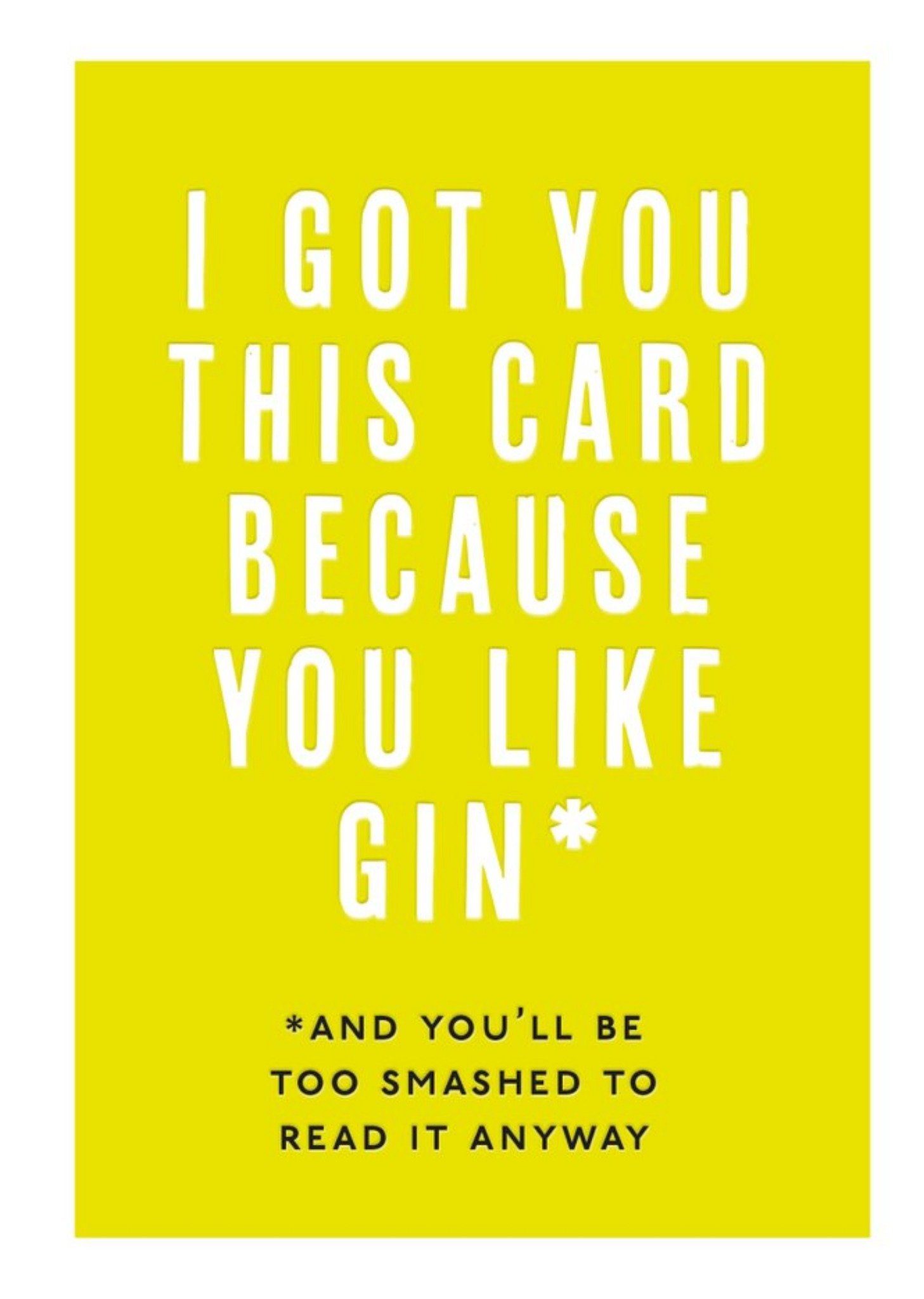 Mungo And Shoddy Because You Like Gin Ecard