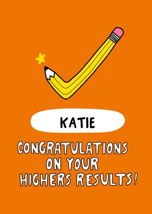 Angela Chick Bright Personalised Exams Congratulations Card
