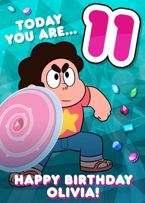 Steven Universe You Are 11 Today Birthday Card
