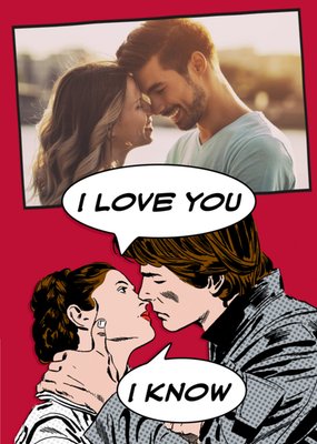 Star Wars Princess Leia And Han Solo I Love You Valentine's Card