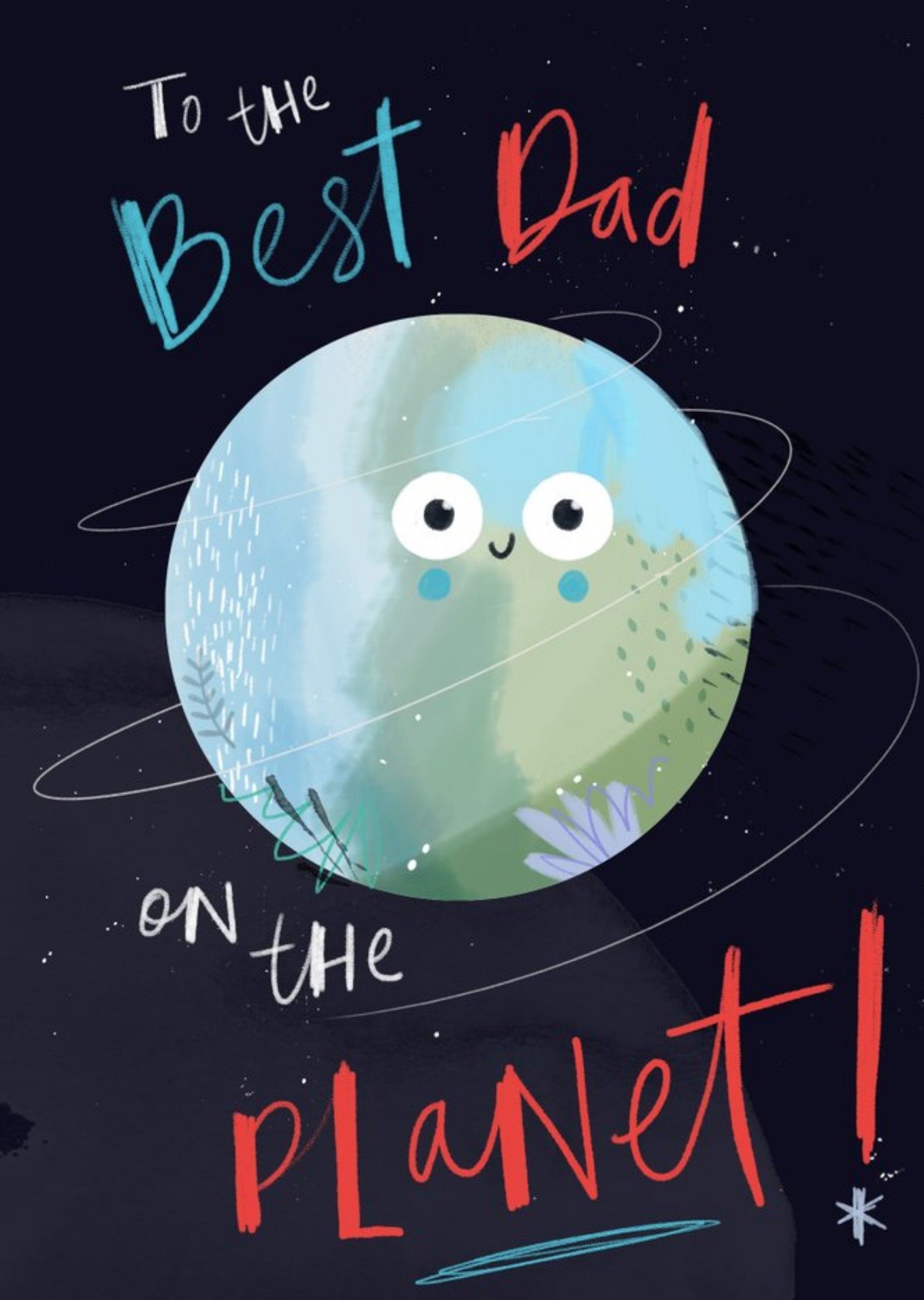 Moonpig To The Best Dad On The Planet Birthday Card, Large