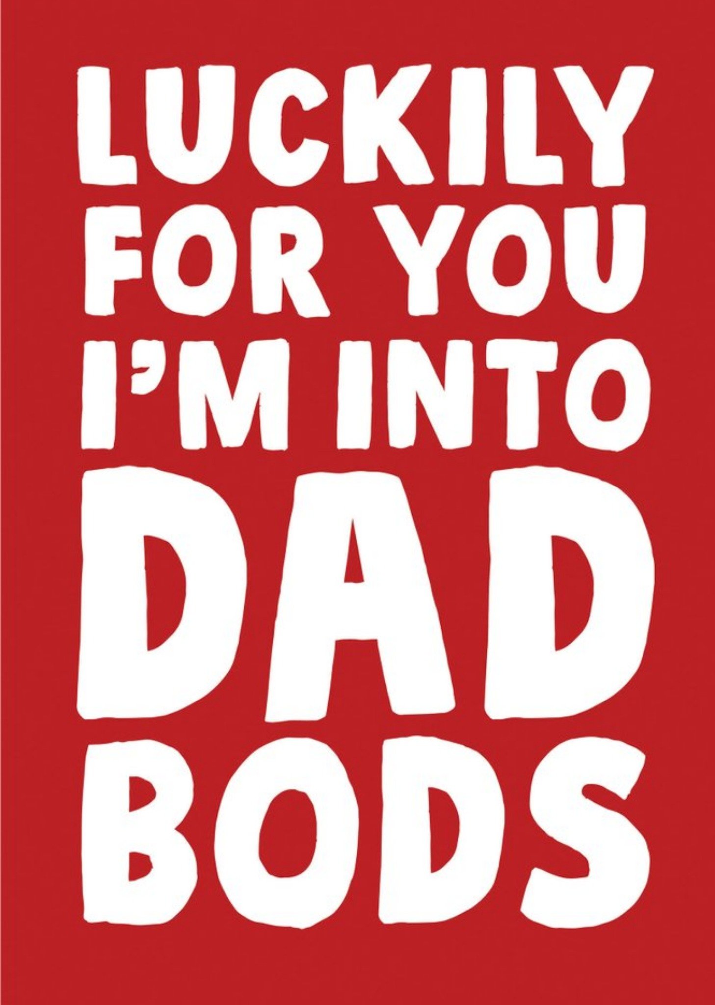 Funny Bold Text Dad Bods Card Ecard