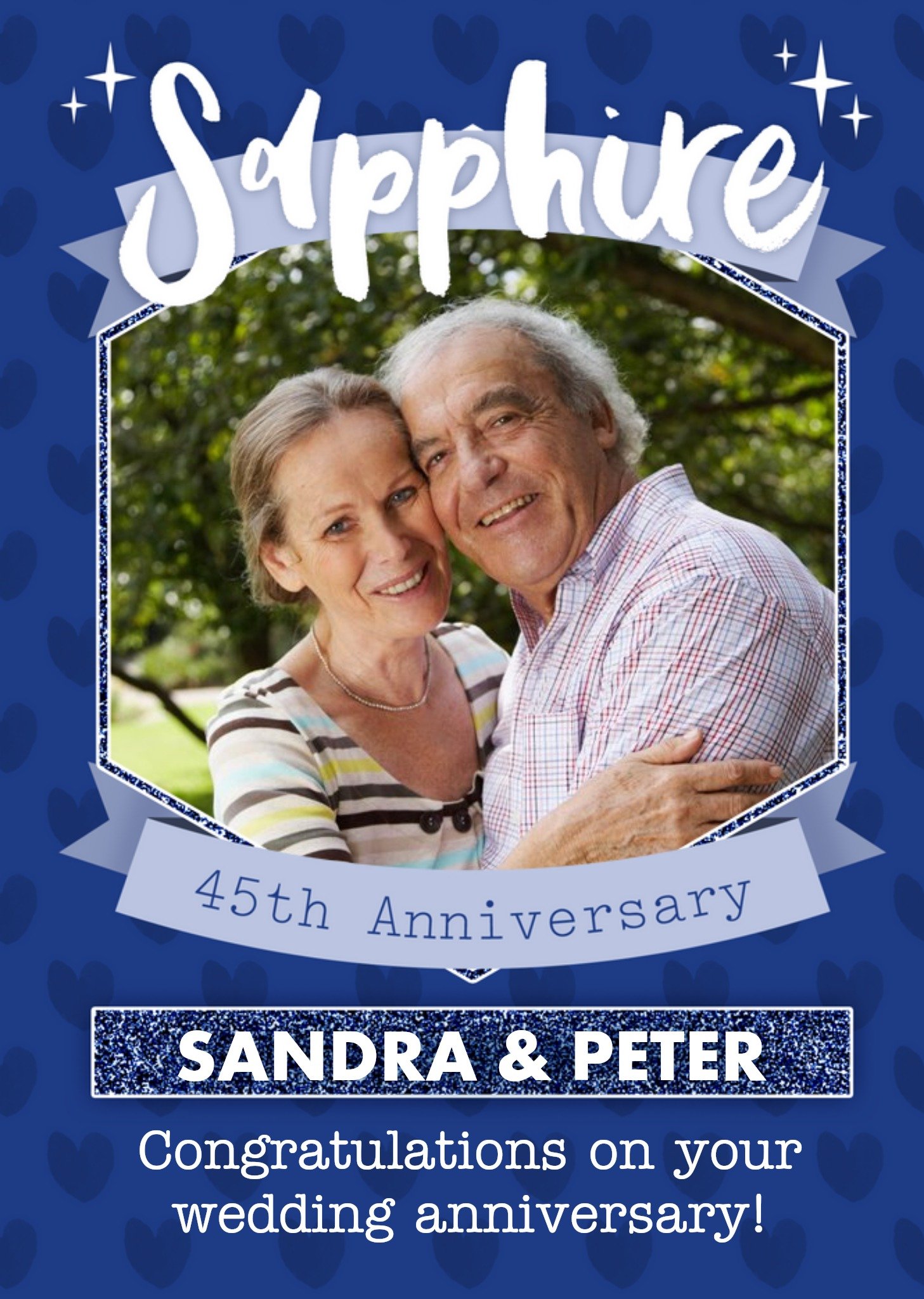 Sapphire 45th Anniversary Card Ecard