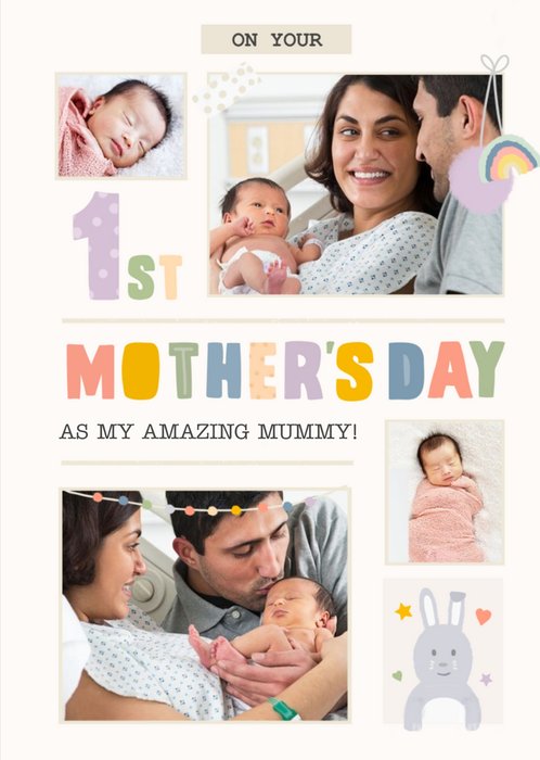 As My Amazing Mum Photo Upload 1st Mother's Day Card