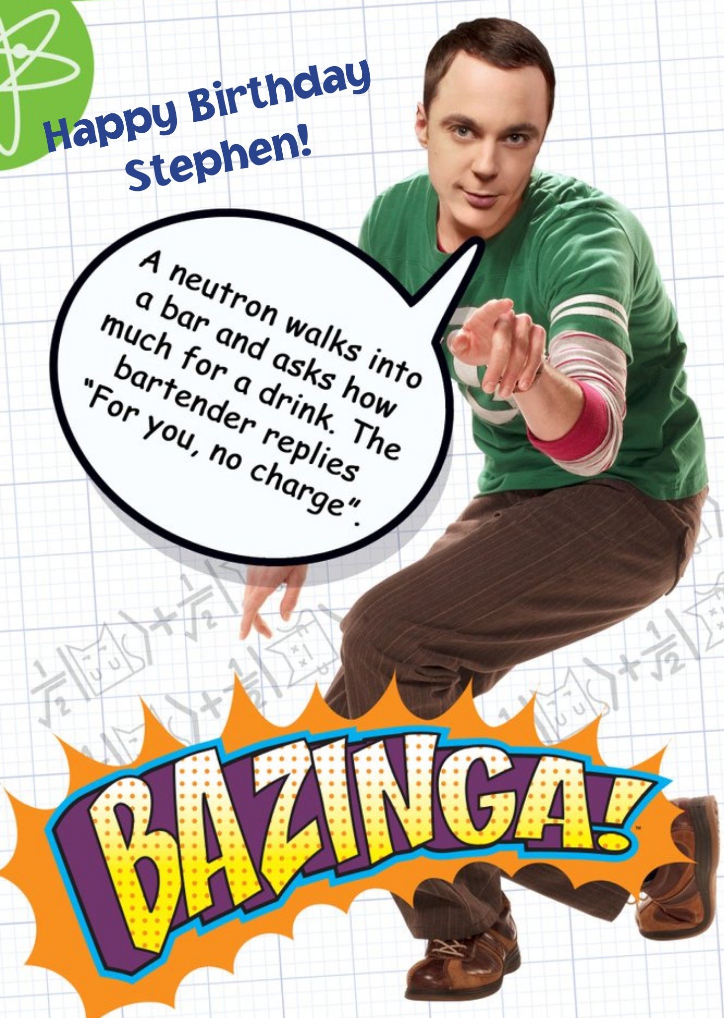 Other Sheldon Cooper Birthday Card - The Big Bang Theory Greeting Card