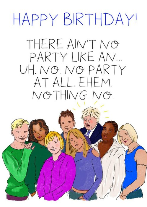Ain't No Party Funny Pun Birthday Card