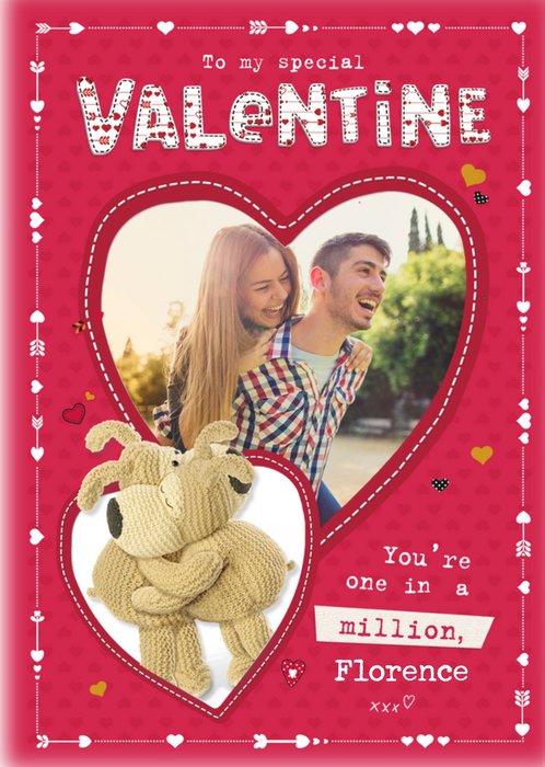 Boofle My Special Valentines Photo Upload Card