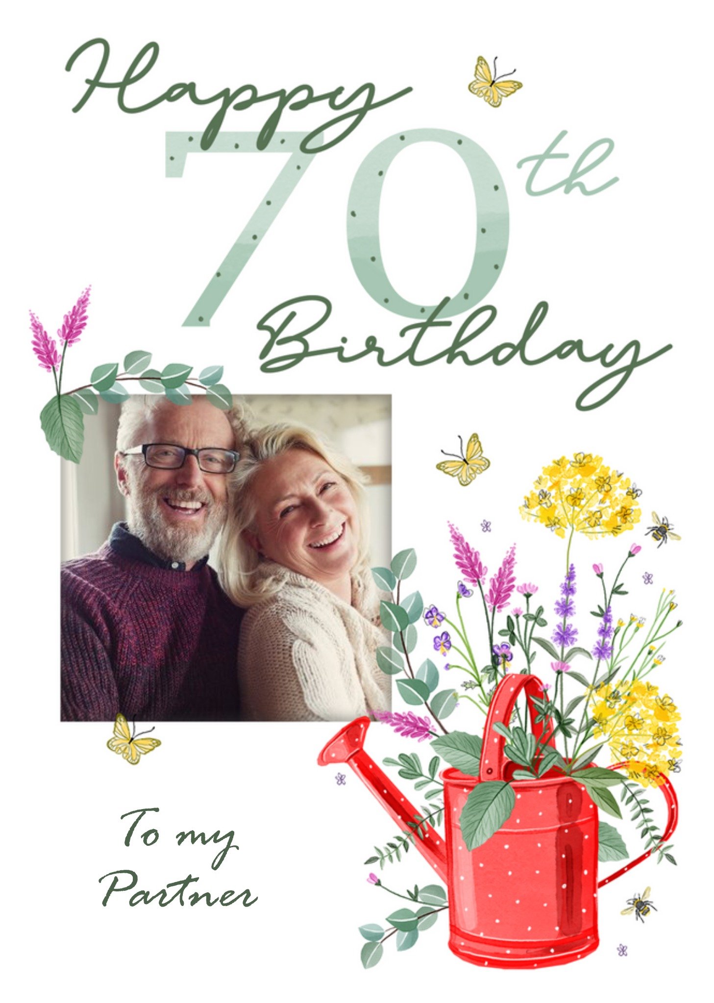 Okey Dokey Design Happy 70th Birthday Photo Upload Card Ecard