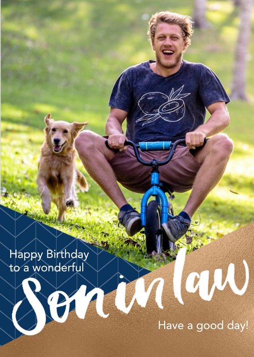Son In Law Photo Upload Birthday Card