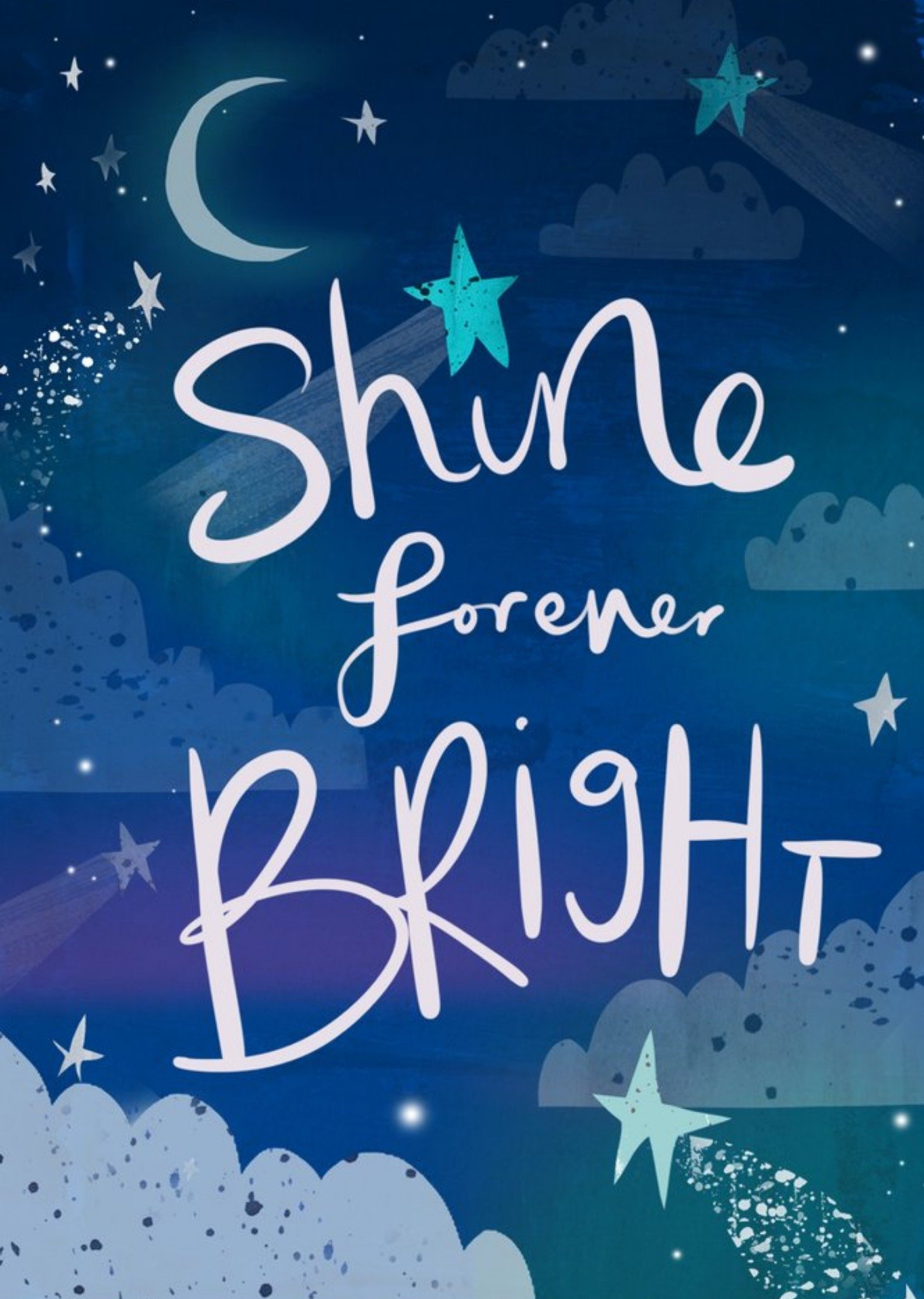 Moonpig Shine Forever Bright Empathy Friendship Thinking Of You Greetings Card, Large