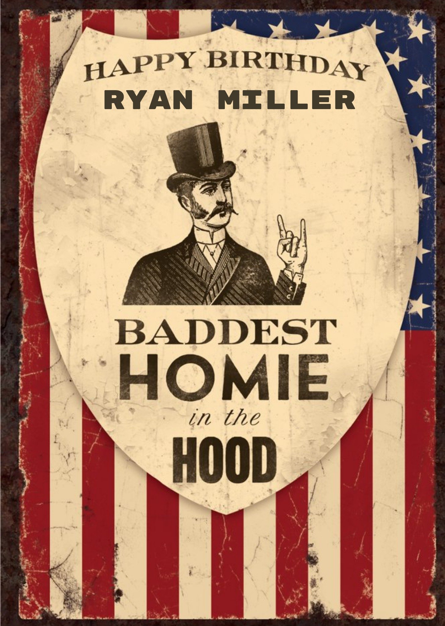 Moonpig Baddest Homie In The Hood Birthday Card Ecard