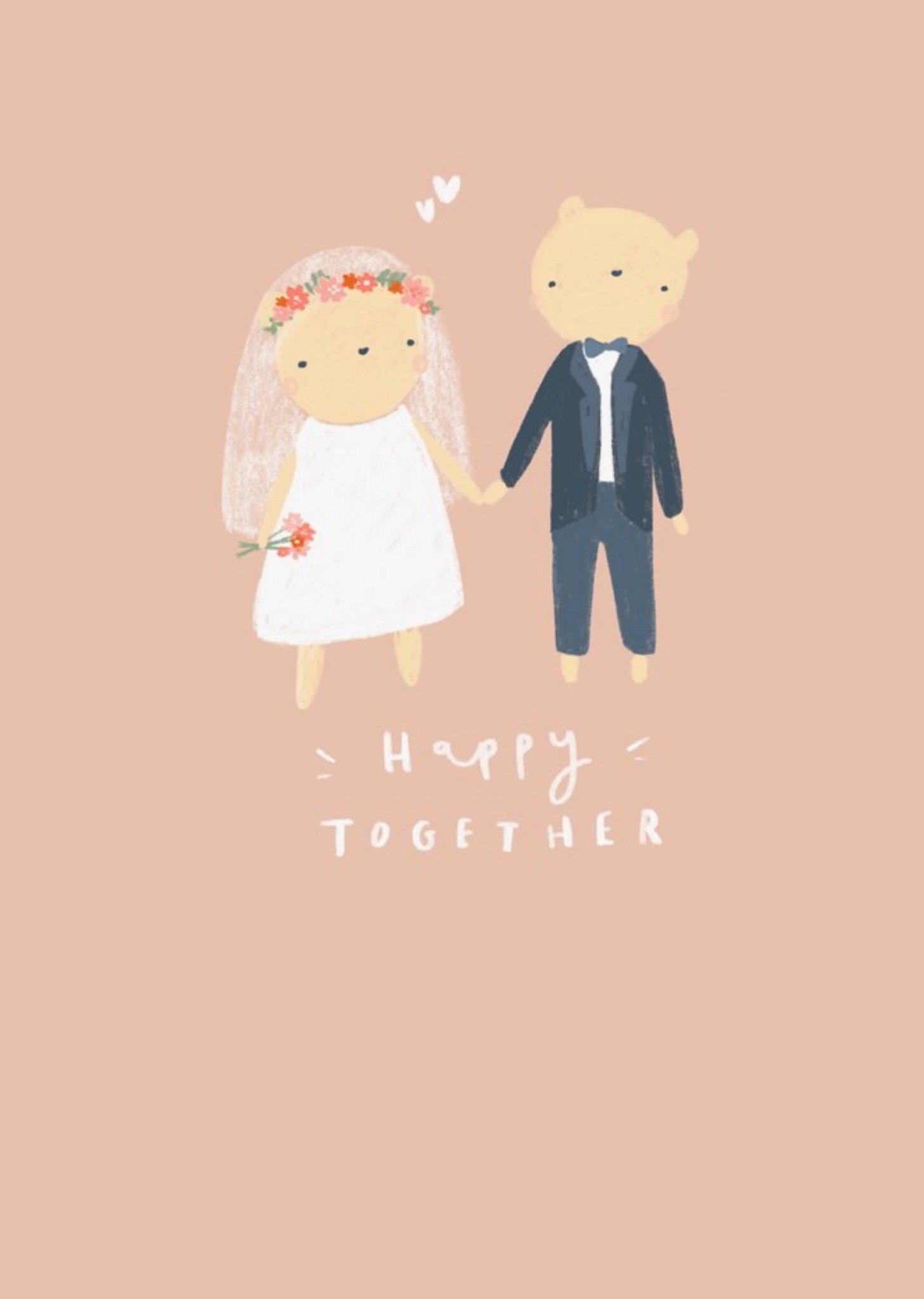 Love Hearts Beth Fletcher Illustrations Cute Illustrated Wedding Day Card