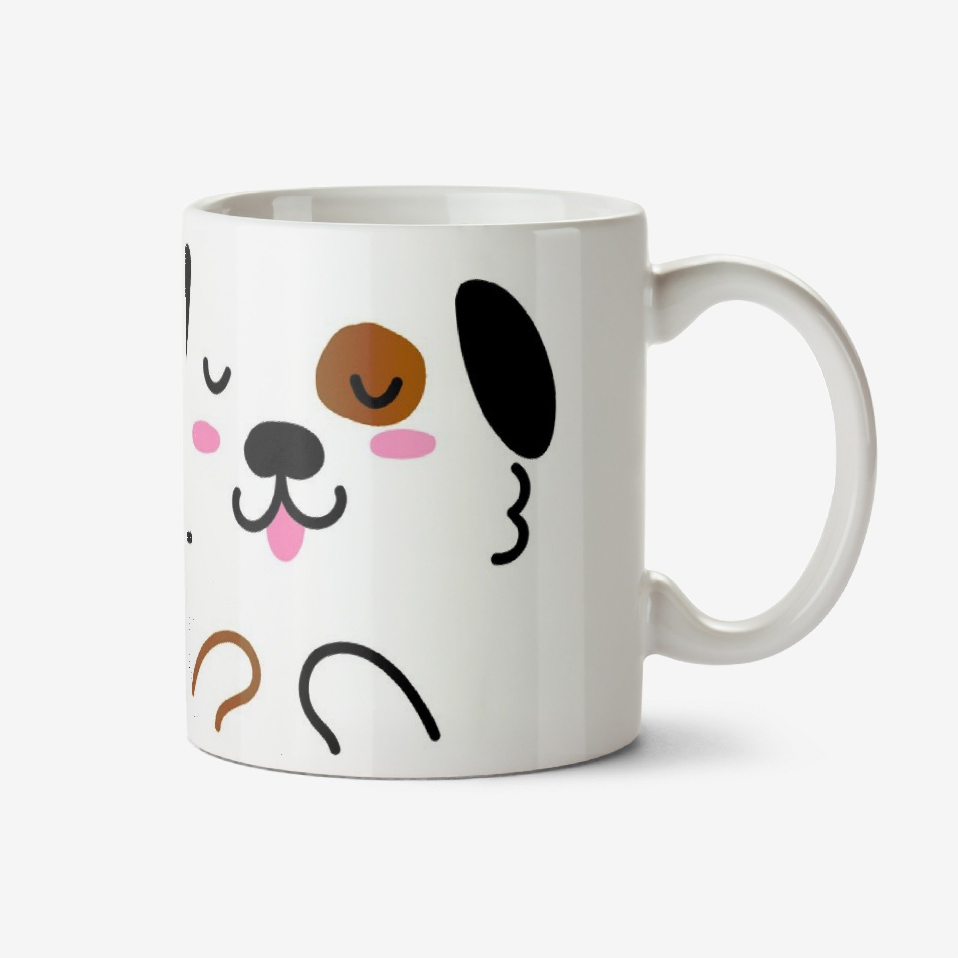 Cute Puppy Graphic Illustration Birthday Mug Ceramic Mug