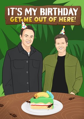 It's My Birthday Get Me Out Of Here! Card