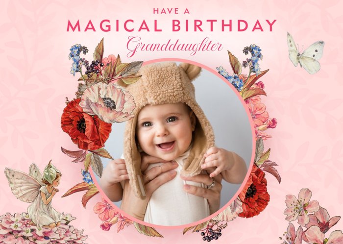 Flower Fairies Magical Birthday Photo Upload Card