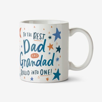 Best Dad And Grandad In One Photo Upload Mug By Dotty Black