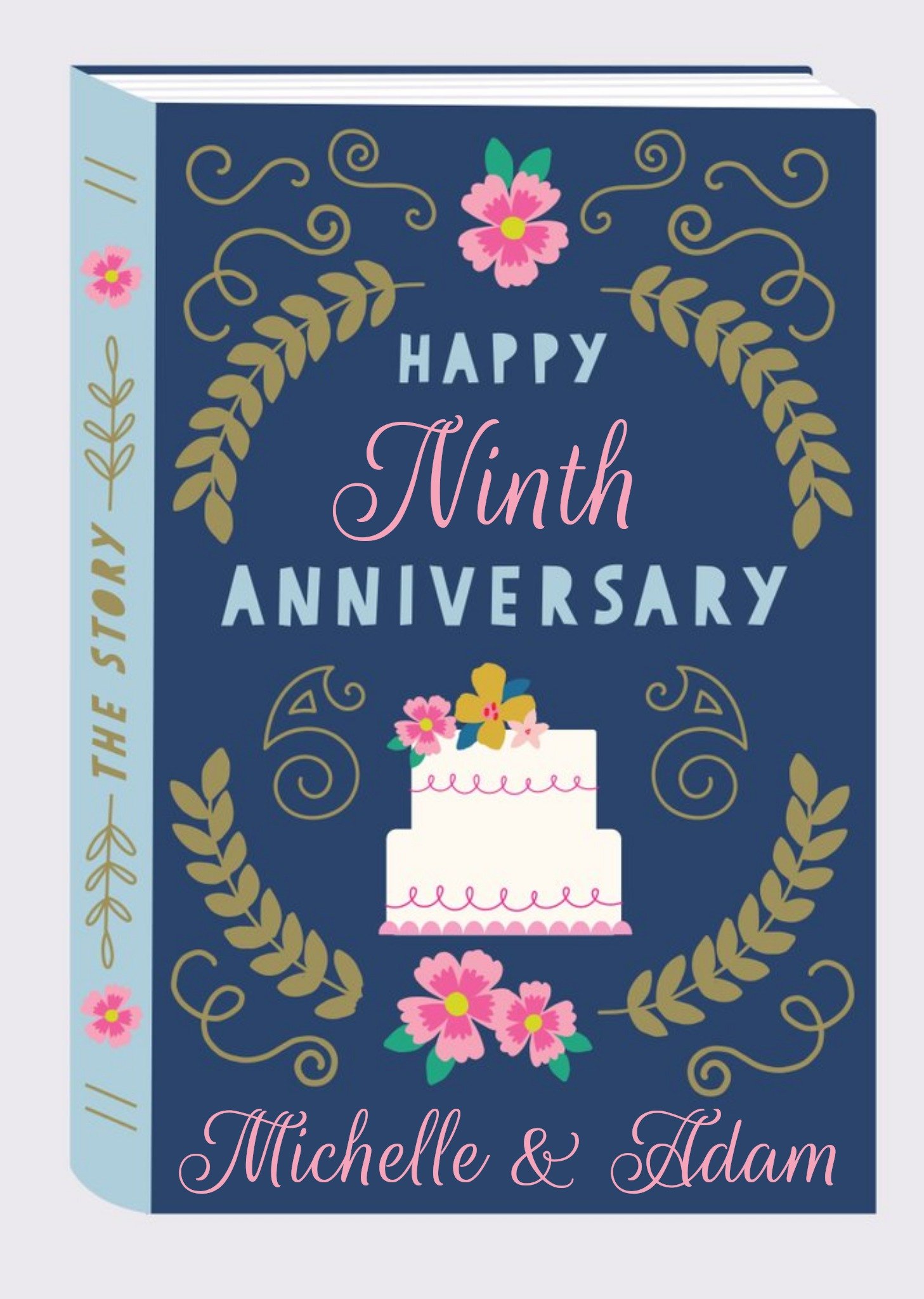 Natalie Alex Designs Cute Story Book Anniversary Card Ecard