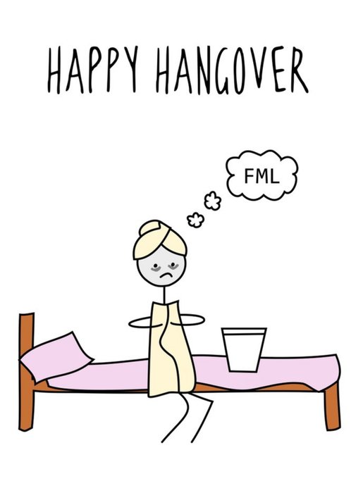 Hurrah For Gin Happy Hangover Birthday Card