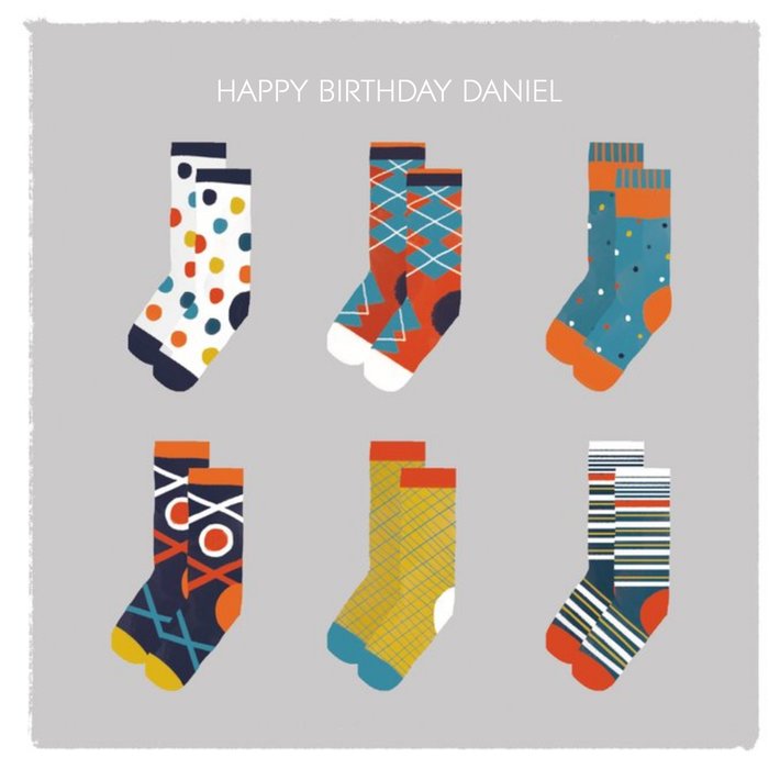 Birthday Card - Socks