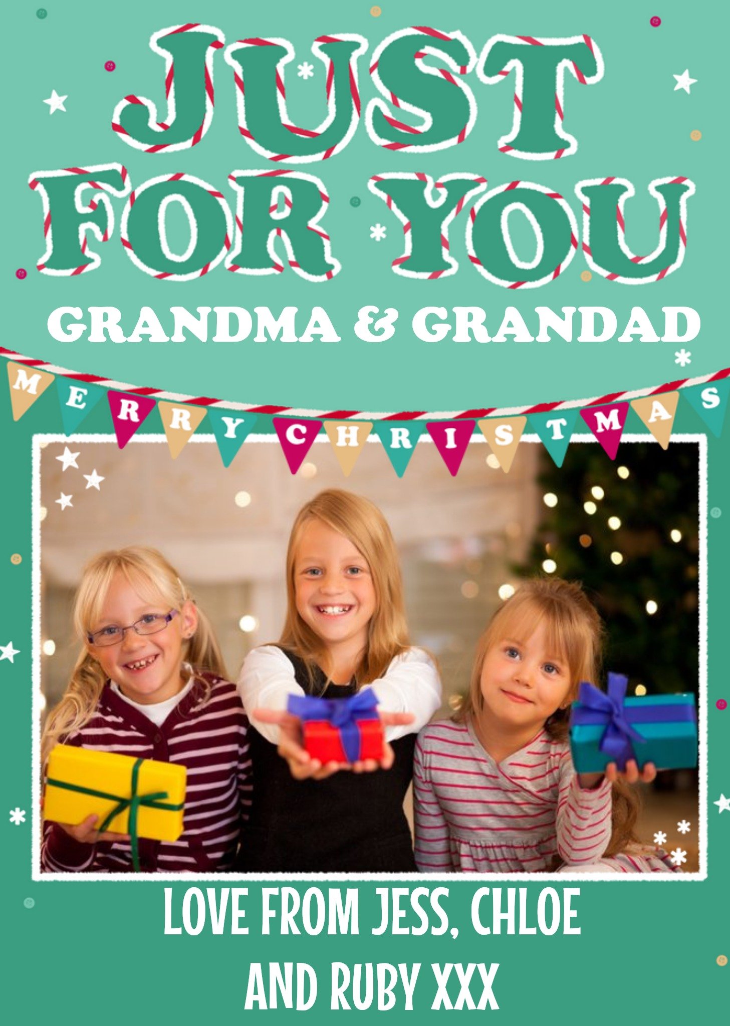 Moonpig Christmas Card For Grandma & Grandad, Large
