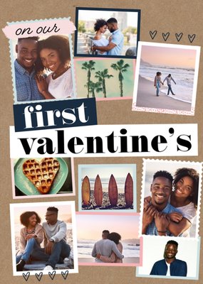 On Our First Valentine's Photo Upload Card