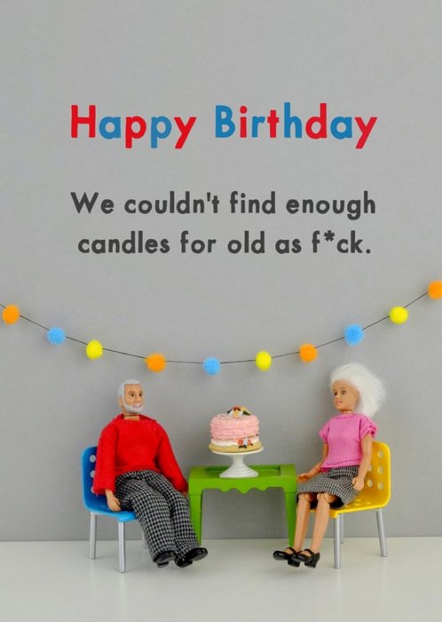 Funny Dolls We Couldn't Find Enough Candles Birthday Card | Moonpig