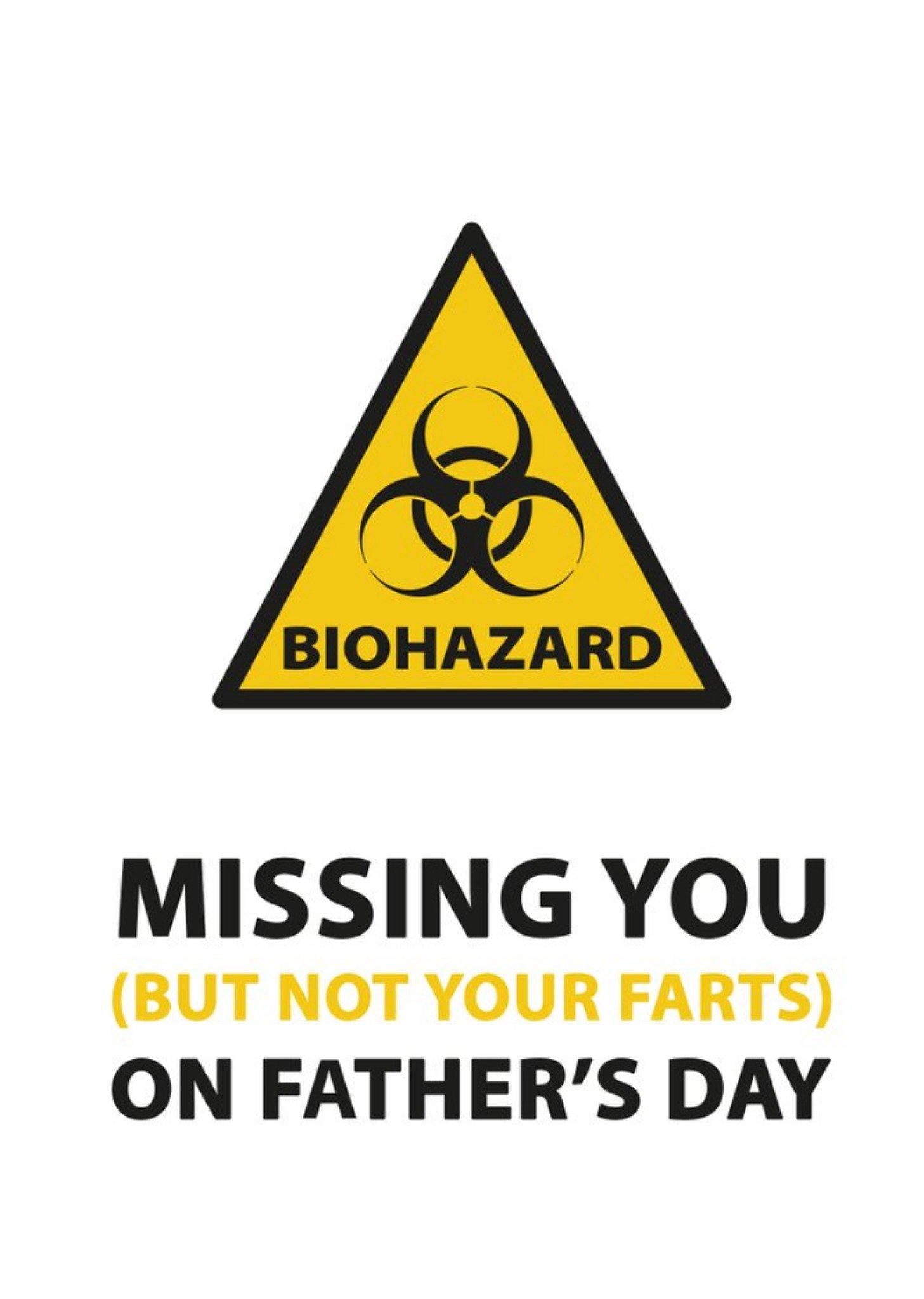 Funny Missing You But Not Your Farts Father's Day Card Ecard