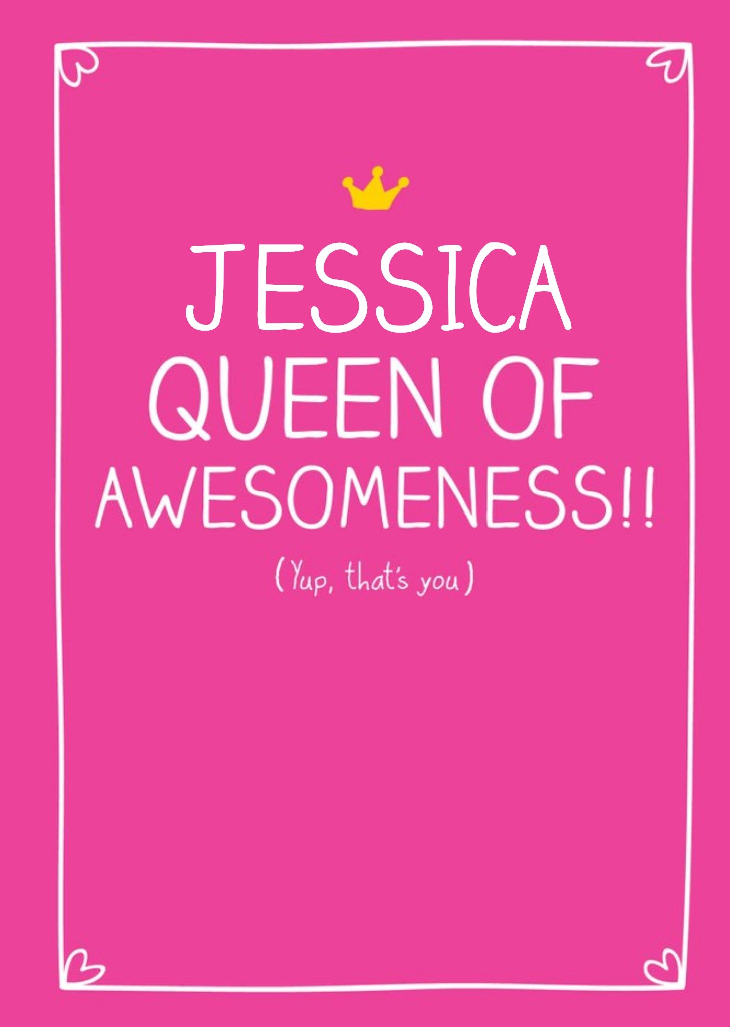 Happy Jackson Queen Of Awesomeness Card Ecard