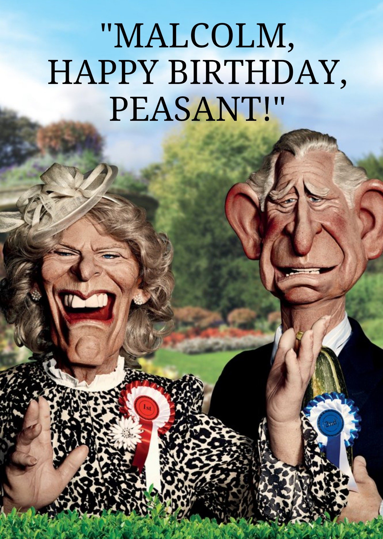 Spitting Image Happy Birthday Peasant Card Ecard