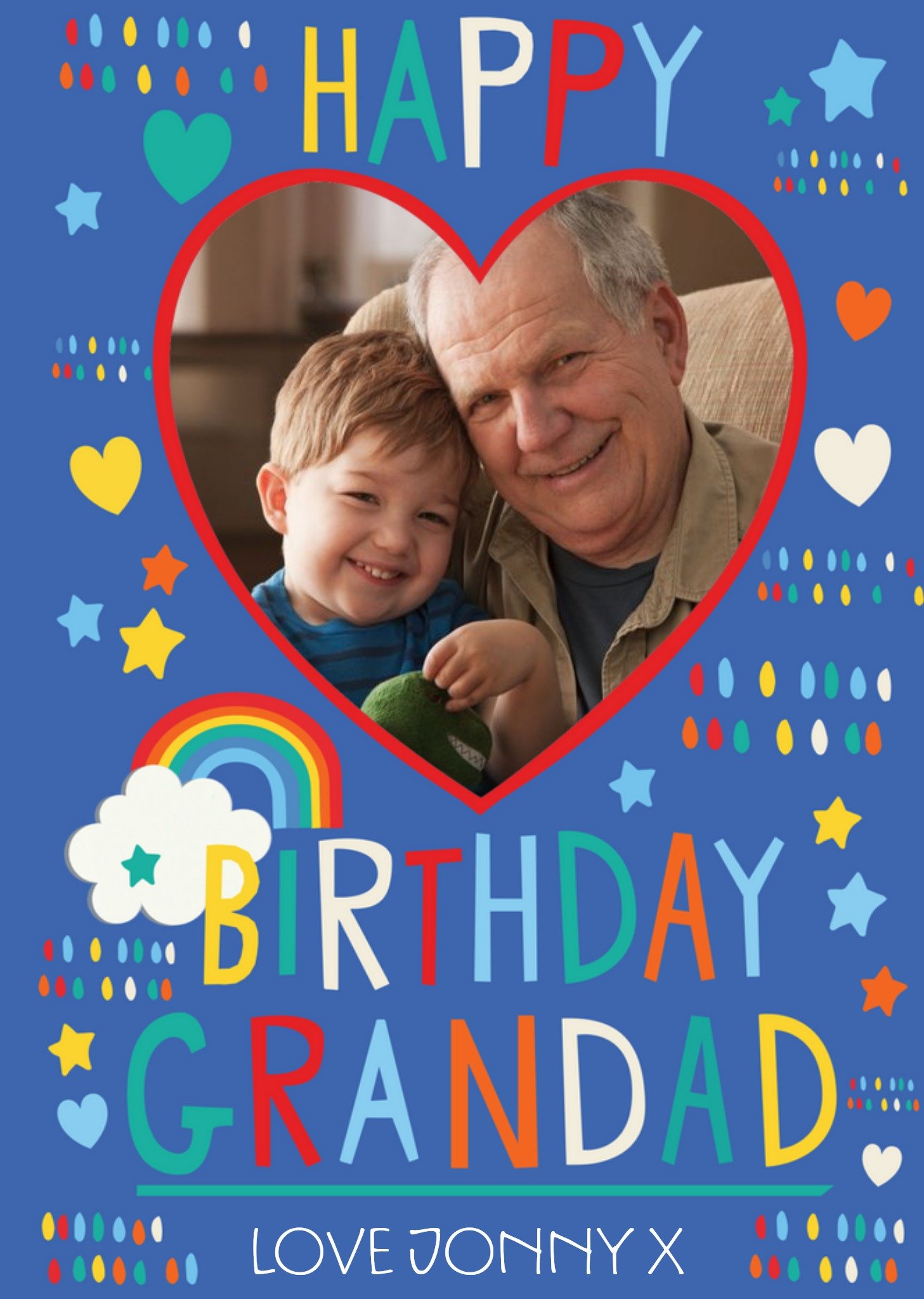 Moonpig Grandad Photo Upload Birthday Card Ecard