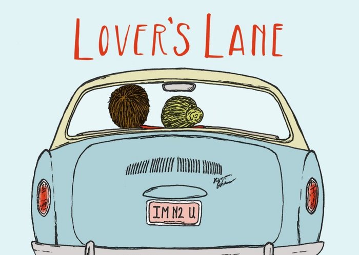 Lovers Lane Cute Couple Card
