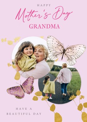 Grandma Mother's Day Photo Upload Card