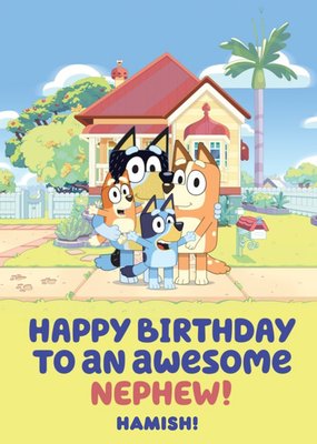 Bluey Awesome Nephew Birthday Card