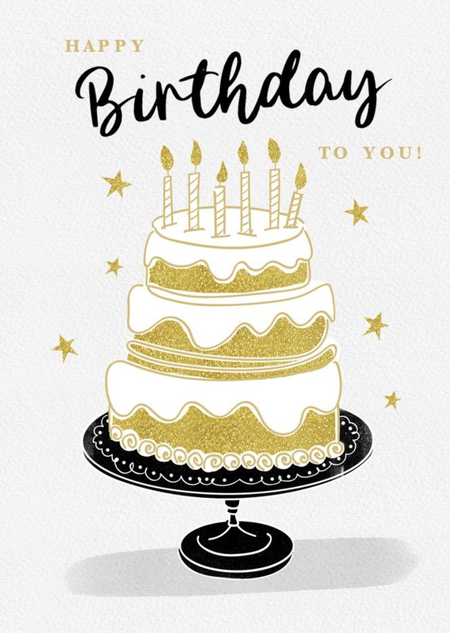 Illustration Of A Birthday Cake Birthday Card Ecard