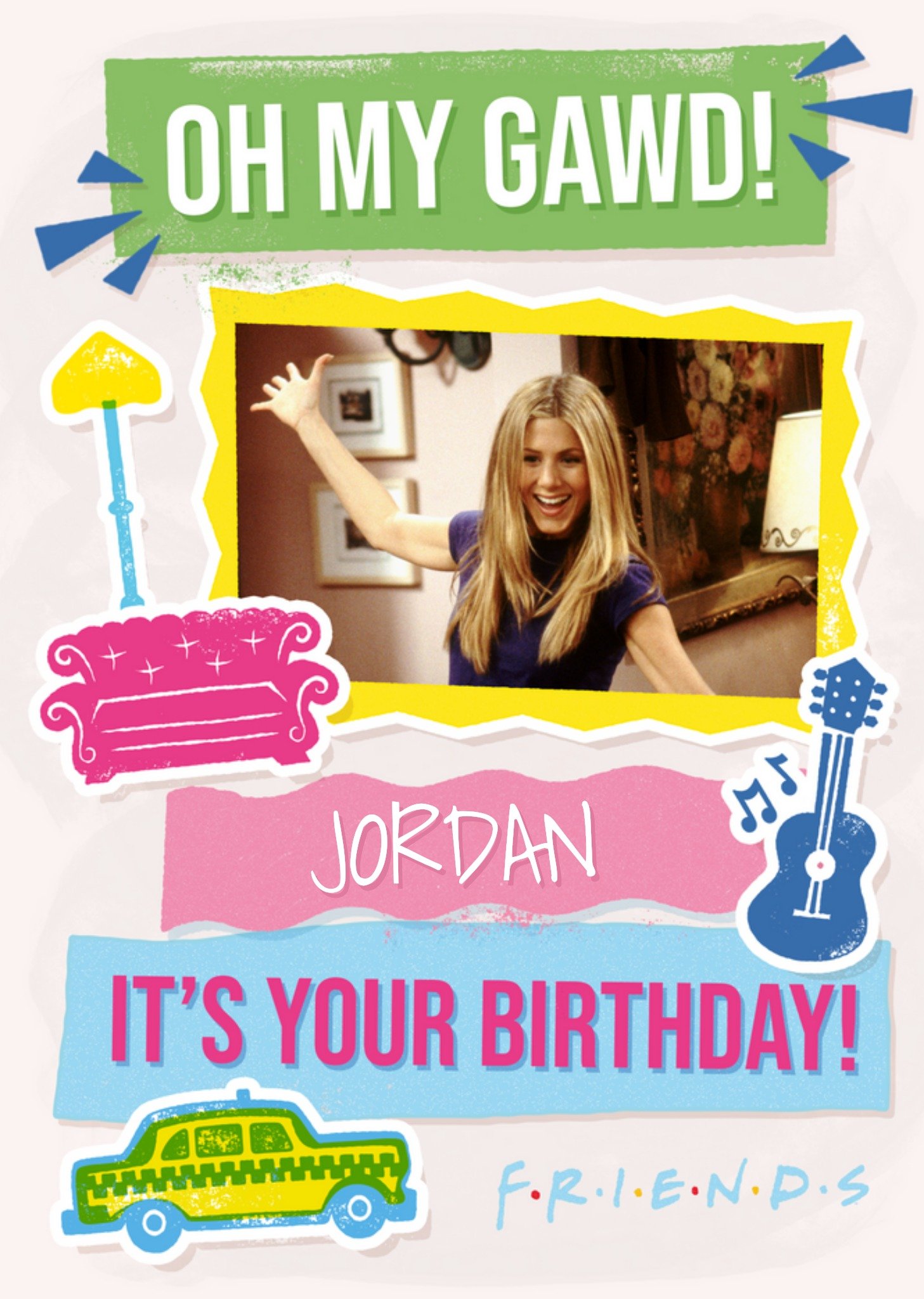 Friends (Tv Show) Oh My Gawd Funny Friends Quote Birthday Card Ecard