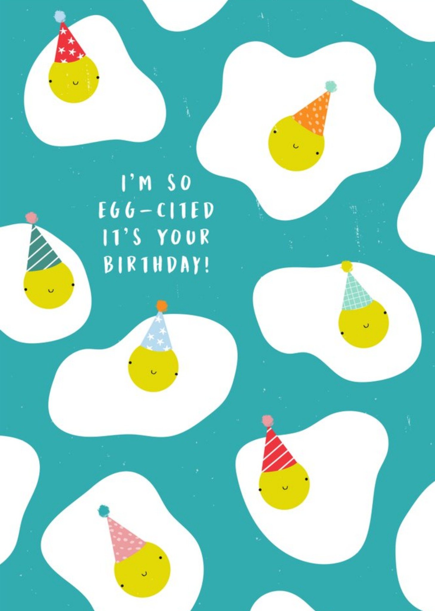 Cute Illustrated Egg-Cited It's Your Birthday Card Ecard