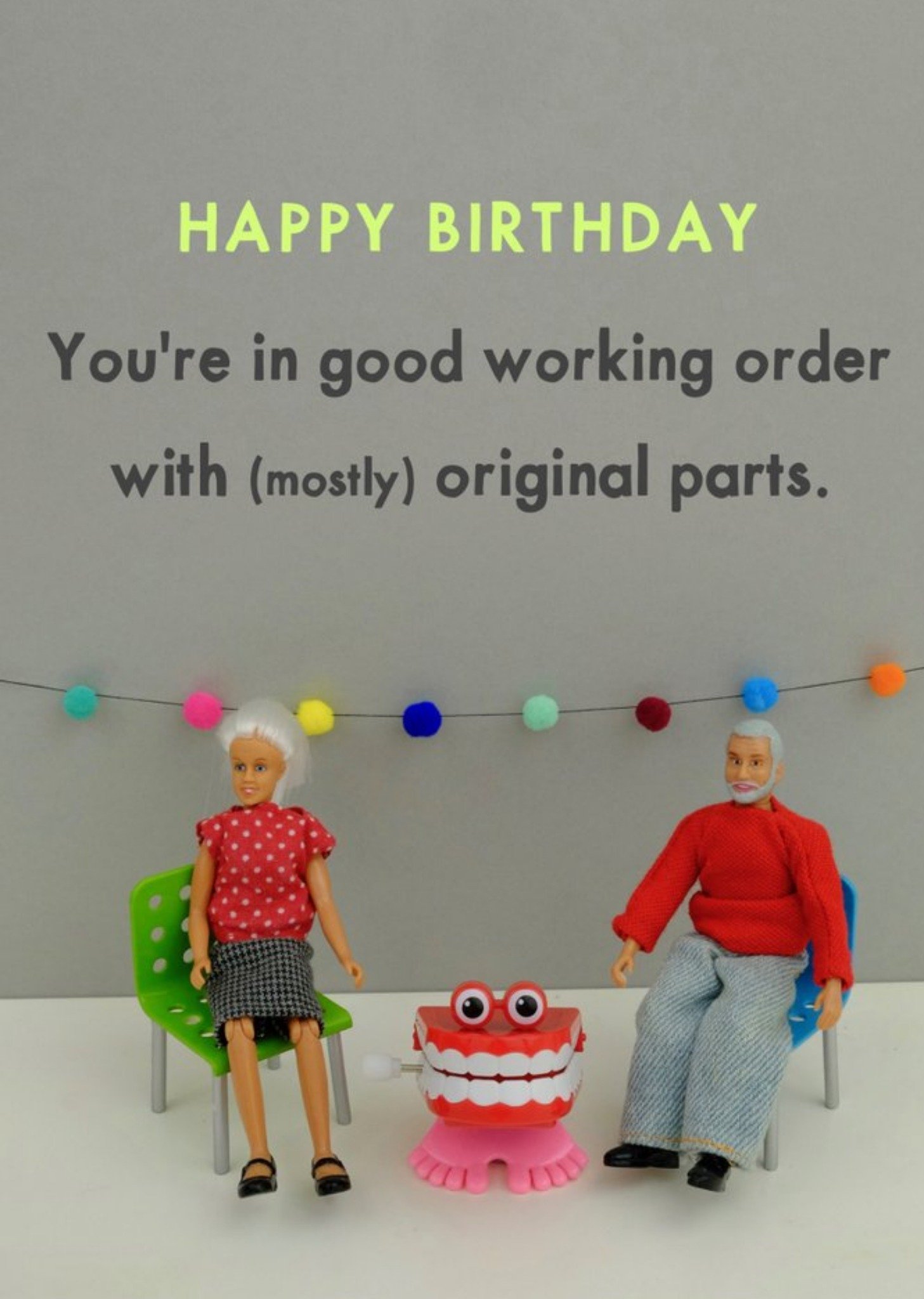 Bold And Bright Funny You Are In Good Working Order Card, Large