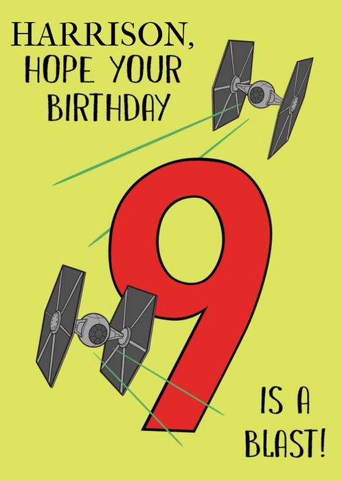 Star Wars Hope Your Birthday Is A Blast Card
