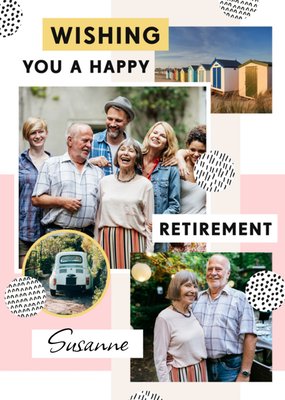 Wishing You A Happy Retirement Photo Upload Card