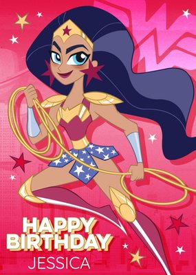 DC Super Hero Girls Wonder Woman Birthday Card