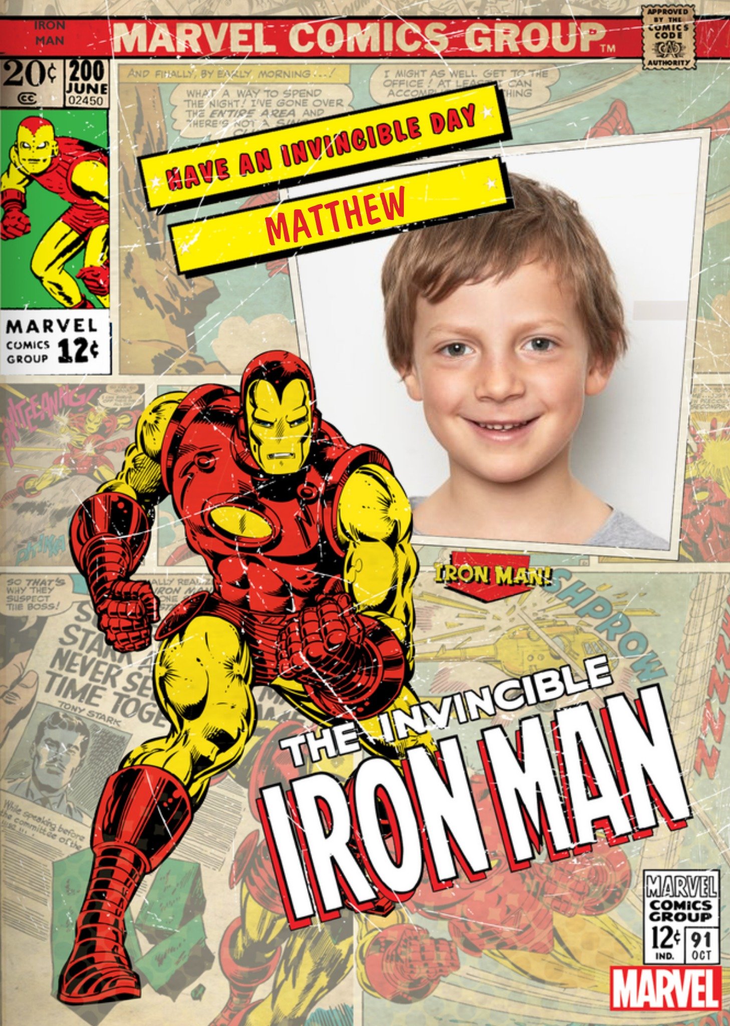 Marvel Iron Man Birthday Card Ecard