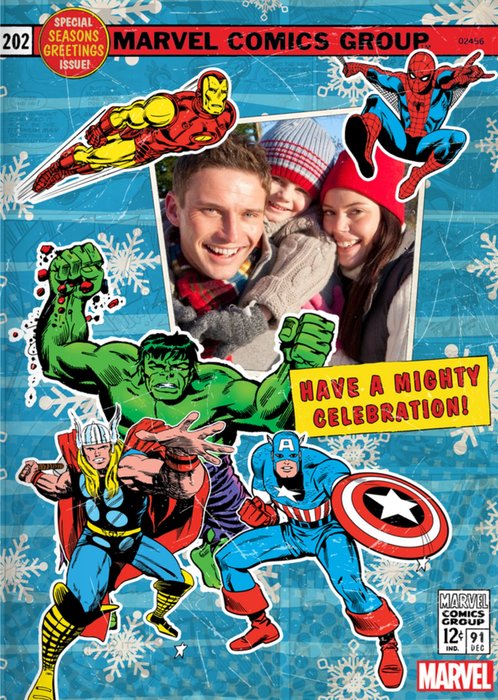 Marvel Comics Group Photo Upload Card