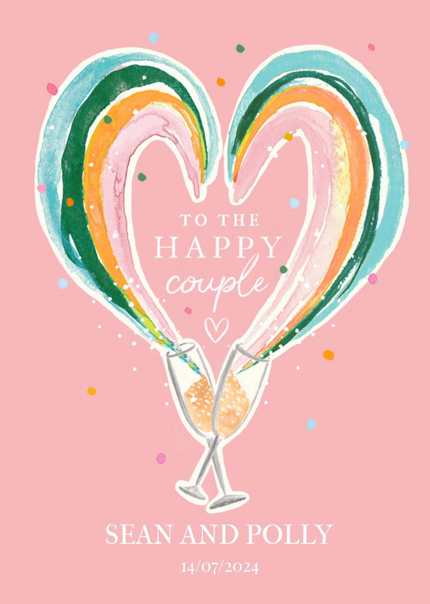 To The Happy Couple Wedding Day Card Ecard