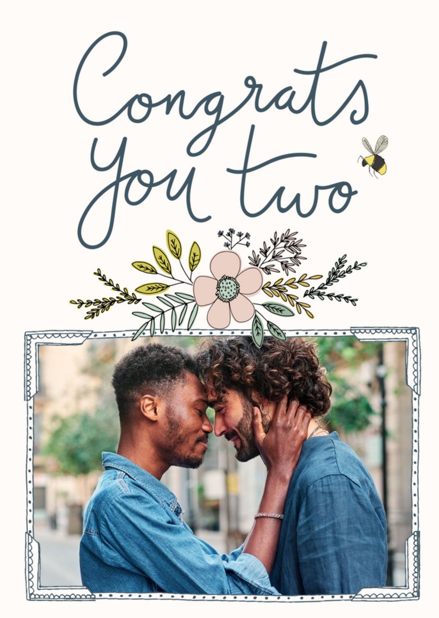 Bees Knees Congrats You Two Card Ecard