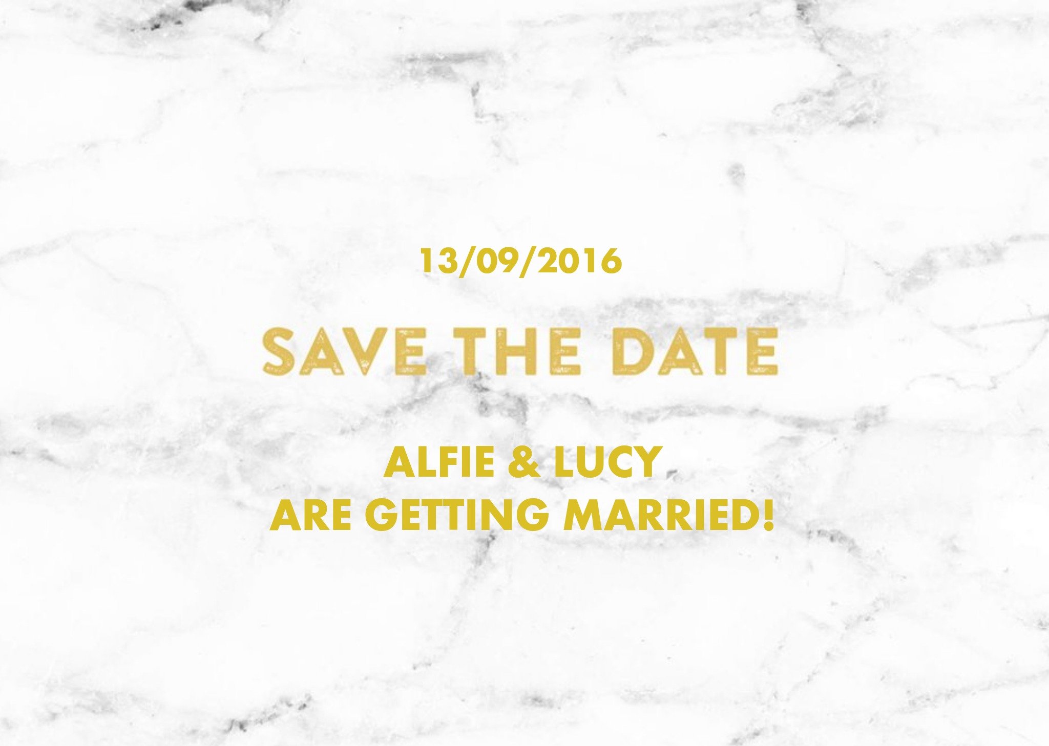 Metallic Gold And Marble Save The Date Wedding Cards Ecard