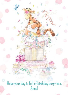 Disney Winnie The Pooh Hope Your Day Is Full Of Surprises Birthday Card