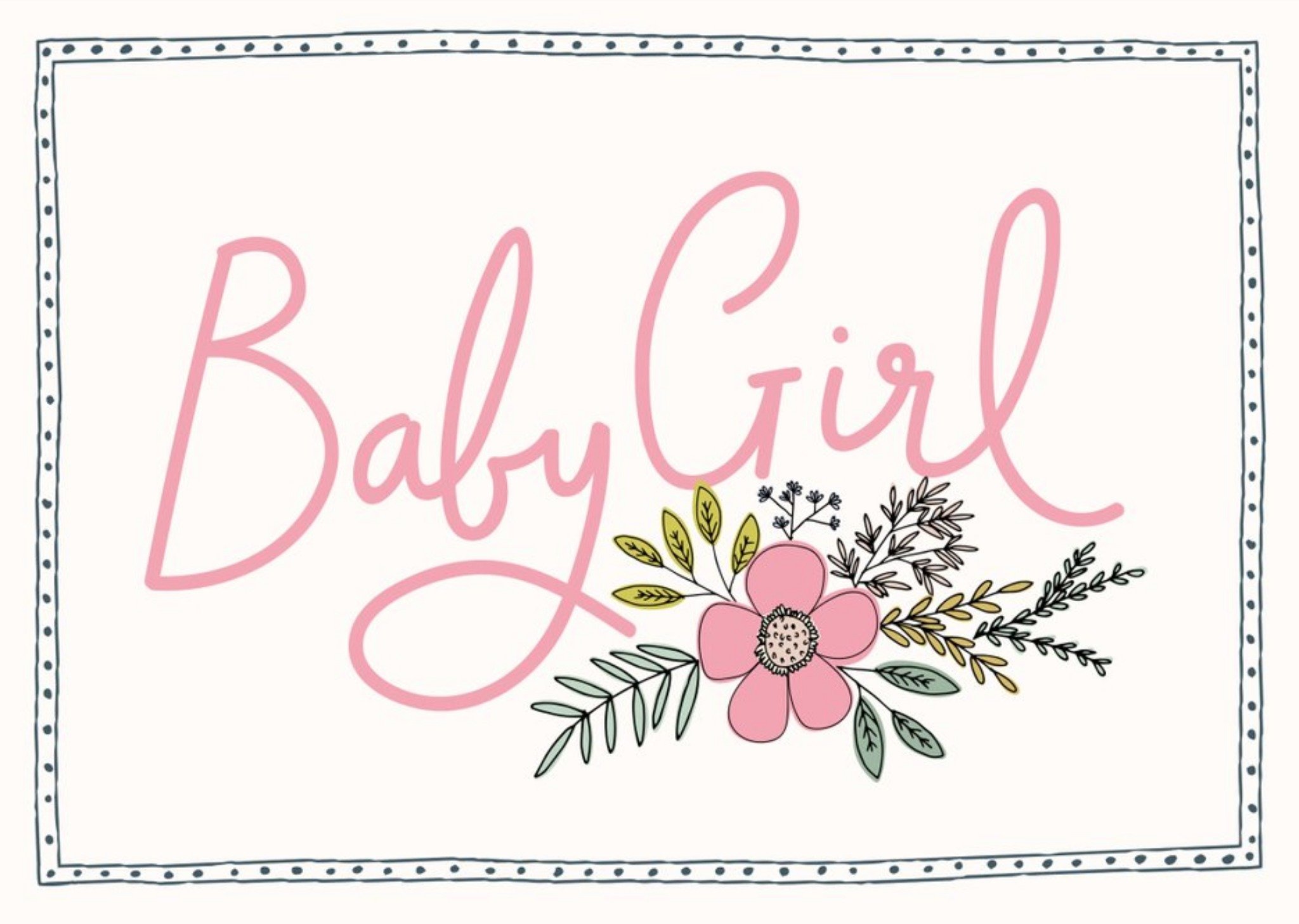 Bees Knees Baby Girl Postcard